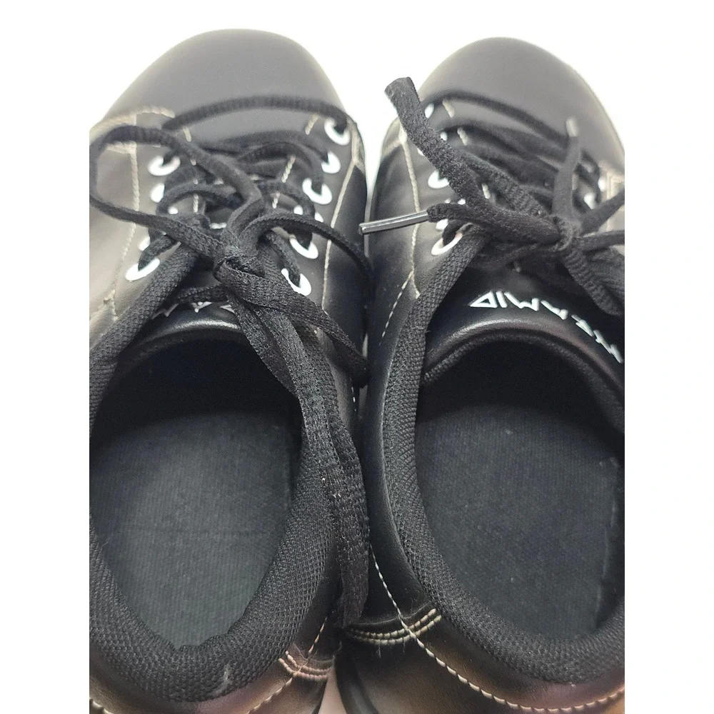 Pyramid Ram Mens Bowling Shoes Black White Contrast Stitch Size 9‎ 2022F GameDay